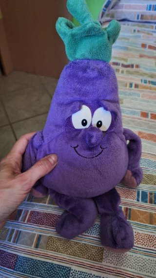 Peluche melanzana viola