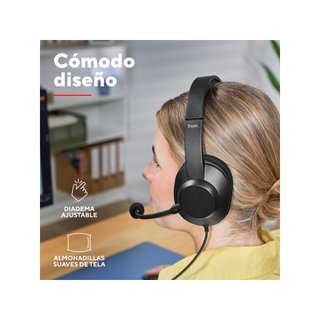 Trust Ayda MAX auriculares USB cancelación ruido