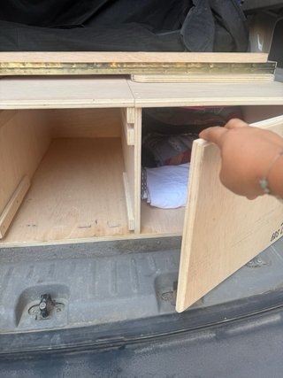 Mueble camper + colchón. Mueble 2m, colchón 190m