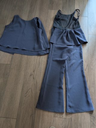 Tuta elegante donna grigio scuro