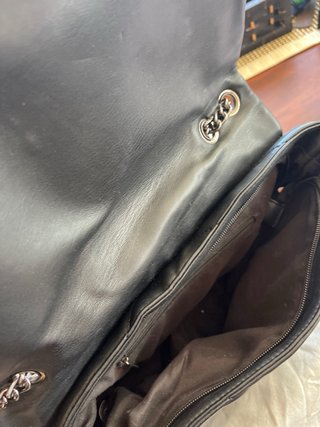Bolso semipiel negro