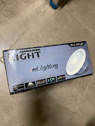 3 Unidades de Focos LED Redondo 182mm 15W Blanco