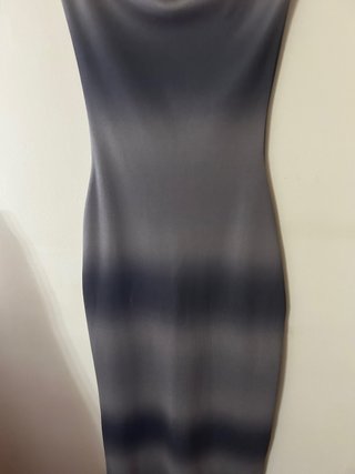 Vestido midi Zara palabra de honor degradado