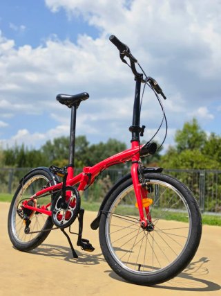 Bici Plegable B'Twin Tilt 120 Roja