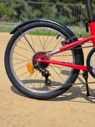 Bici Plegable B'Twin Tilt 120 Roja