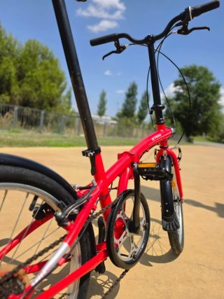 Bici Plegable B'Twin Tilt 120 Roja