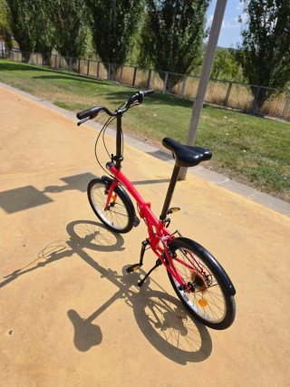Bici Plegable B'Twin Tilt 120 Roja