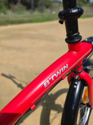 Bici Plegable B'Twin Tilt 120 Roja