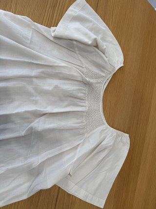 Blusa beige babydoll. Zara. Talla S.
