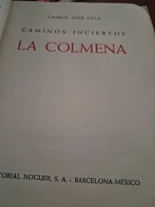 Libro antiguo, LA COLMENA