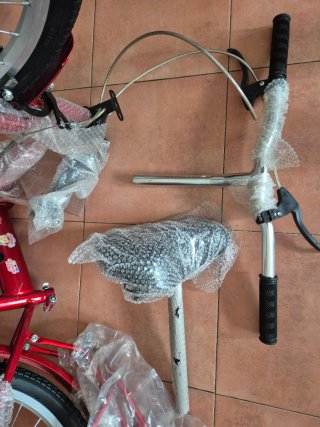 Bicicleta Plegable Infantil Roja