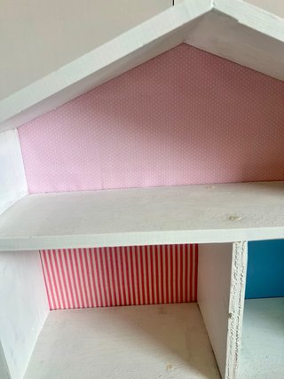 Casa de Muñecas de Madera Hecha a Mano Montessori