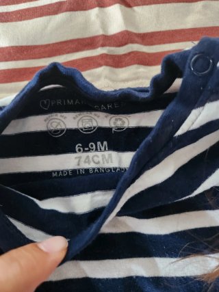 Lote 4 camisetas bebé manga larga