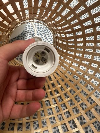 Lámpara techo bambú Ikea