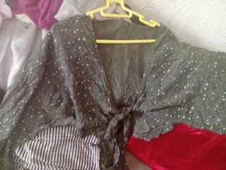Blusa crop lazo frontal Made in Italy