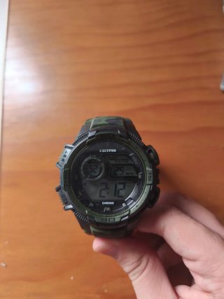 Reloj Digital Calypso Camuflaje Verde