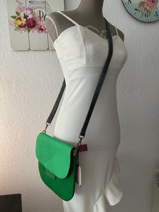 Bolso de piel Soruka verde