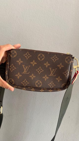Louis Vuitton Pochette Bandolera Bolsito Marrón