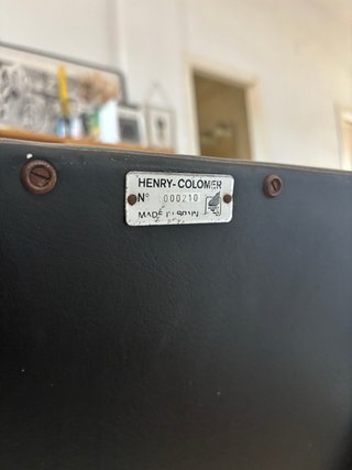 Pareja Sillas Vintage Henry-Colomer Negras
