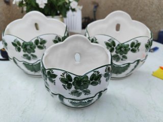 Conjunto 3 Macetas Colgantes Cerámica