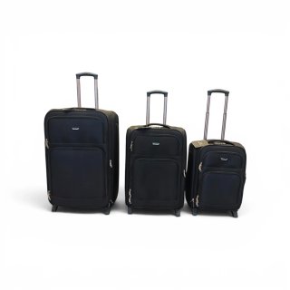 Set 3 Trolley Valigie Nere