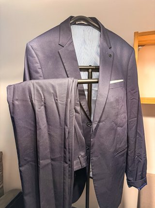 Traje Zara Azul Marino Americana y Pantalón