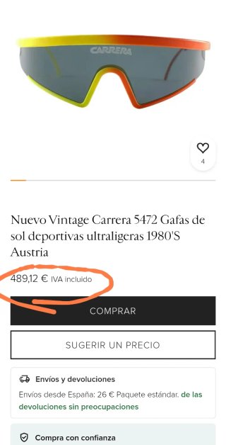 Gafas de sol vintage Carrera 5472 Ultra Light Neon