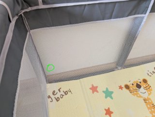 Parque de juegos bebé+balancín+mesa de actividades