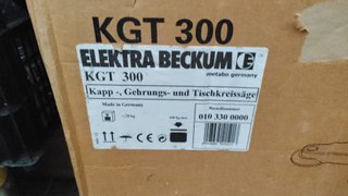 Ingletadora Elektra Beckum KGT 300 + Disco