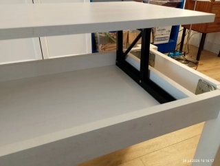 Mesa de centro elevable