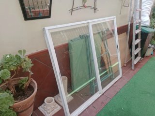 Ventana corredera aluminio blanco