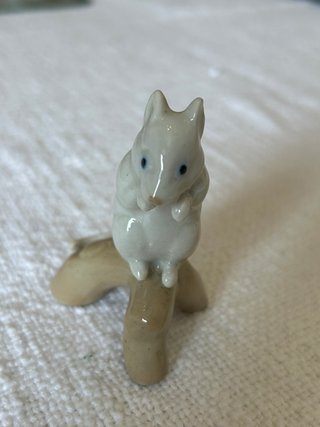 Ratoncito cerámica estilo Lladro