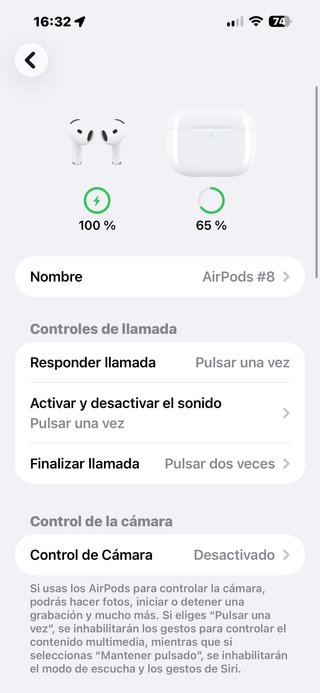 Auriculares Apple AirPods 4 Bluetooth 4R6QTQ