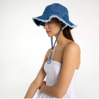Gorro Pescador Denim Ajustable Sombrero Algodón