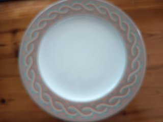 10 Platos de Presentación Porcelana 2 und de cada