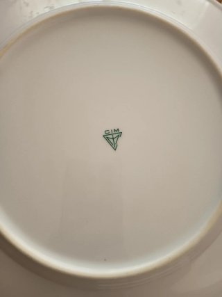 10 Platos de Presentación Porcelana 2 und de cada