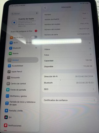 iPad 11 128GB con teclado y pencil