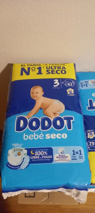 Pañales Dodot Talla 3 - 62 unidades