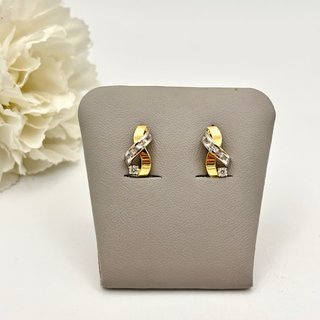 Pendientes Oro 18kt con circonitas