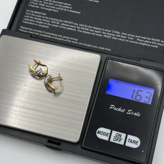Pendientes Oro 18kt con circonitas