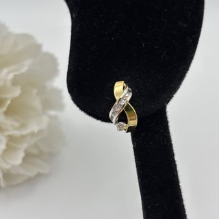 Pendientes Oro 18kt con circonitas