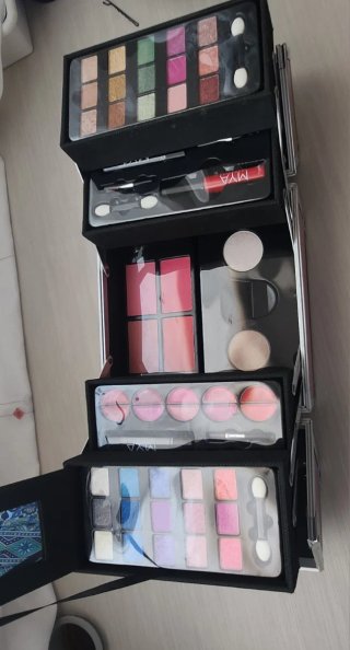Maletín de maquillaje MYA COSMETICS Rosa y Platead