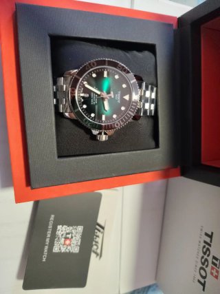 Tissot Seastar Powermatic 80 Reloj Verde