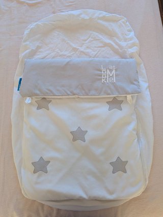 Vestidura, protección y cubrecolchón mini cuna