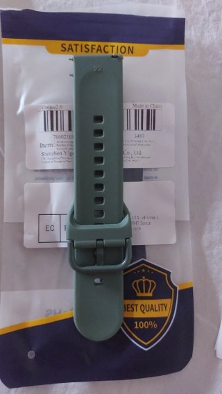 Correa de reloj 22mm verde