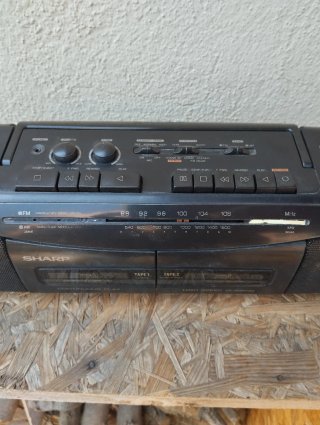 Radio Cassette Sharp WO-R224 Negro