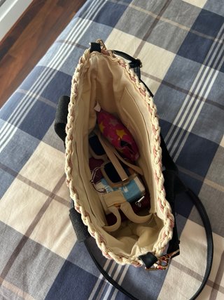 Bolso de paja verano asas y correa