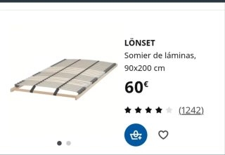 Estructura de cama individual blanca