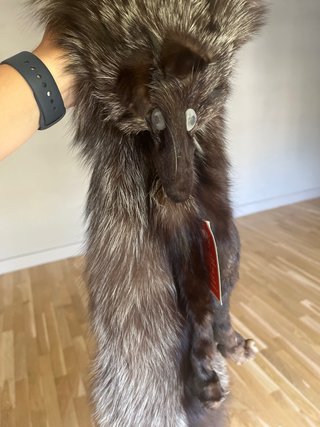Collo di pelliccia di volpe naturale vintage anni '80