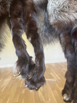 Collo di pelliccia di volpe naturale vintage anni '80